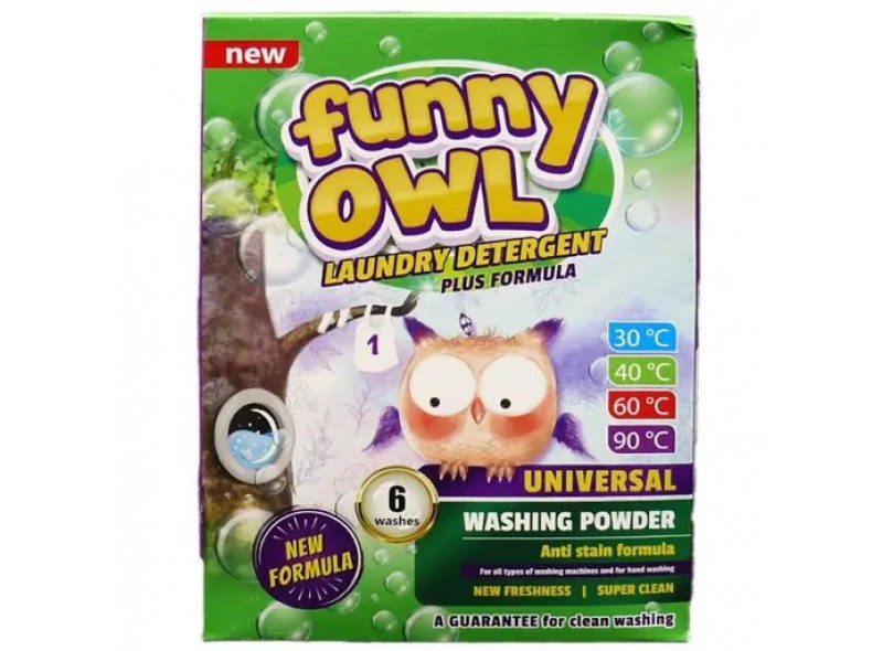 Порошок для прання Funny Owl Universal 420 г, к/к (97-086)